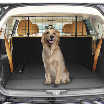 Pawhut Heavy Duty Pet Dog Car Barrier Adjustable Ventilated Mesh Wire Guard